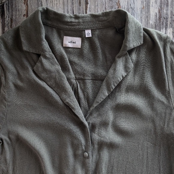 Aritzia Wilfred Tulum Blouse Sage Women's Small - Picture 5 of 9